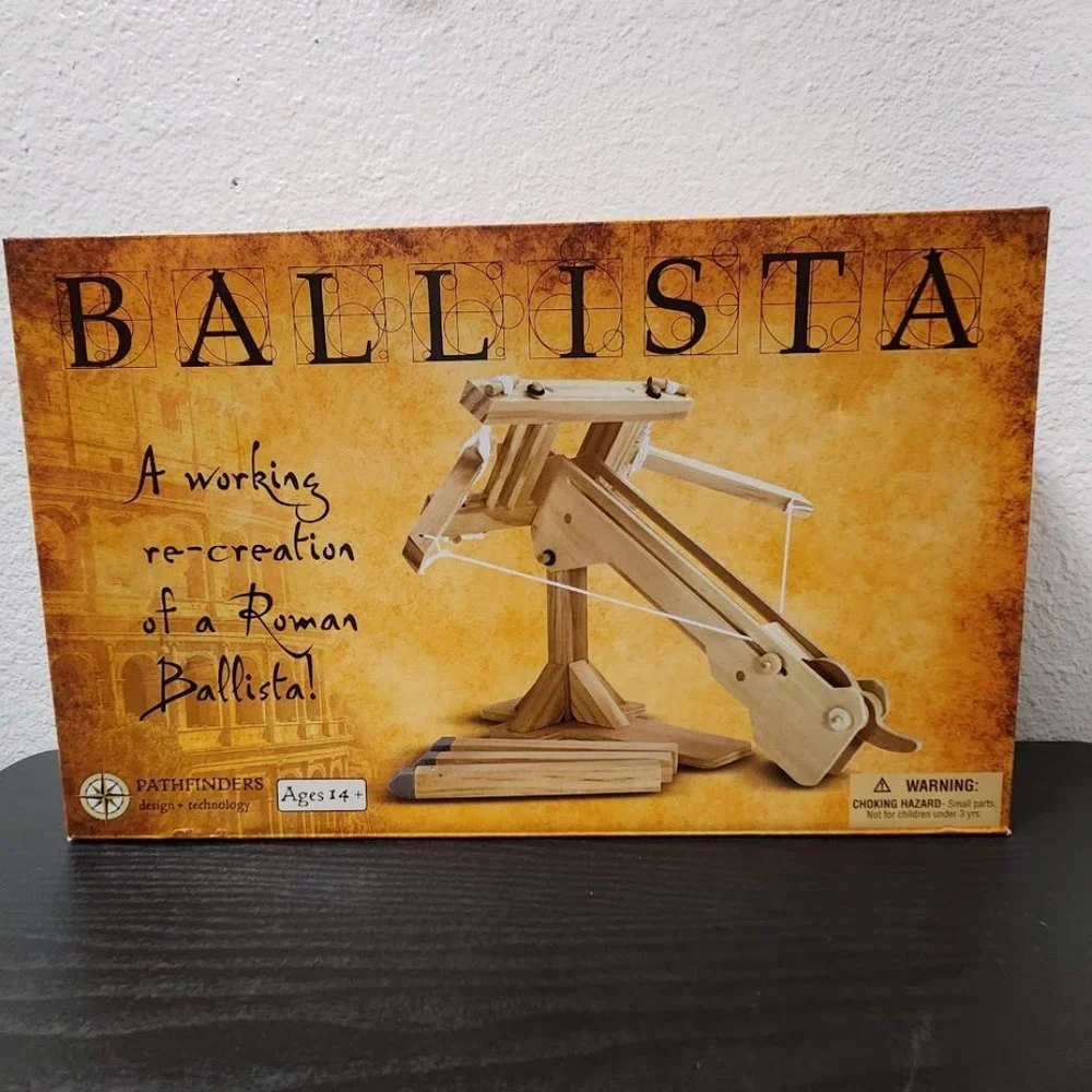 NEW Roman Ballista Model Kit History Pathfinders Wood Launcher Dart craft Kit